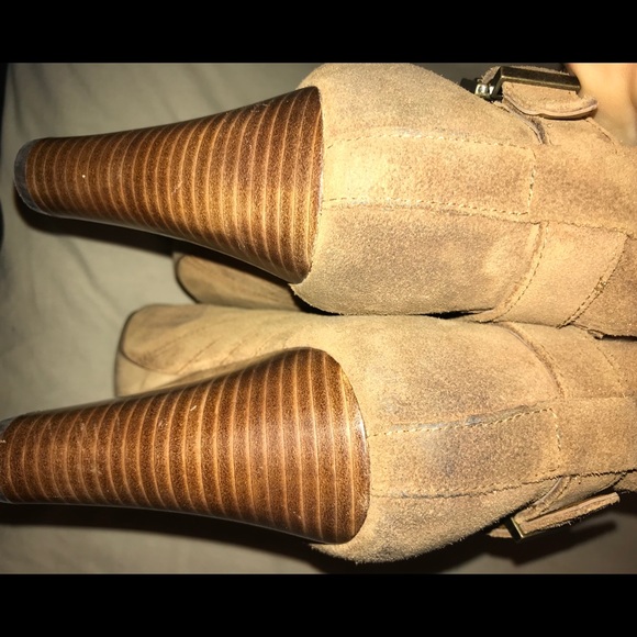 Brown Suede Guess Booties - Picture 6 of 6